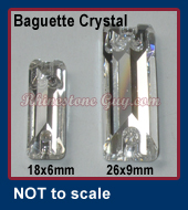 RG Baguette Sew On Crystal